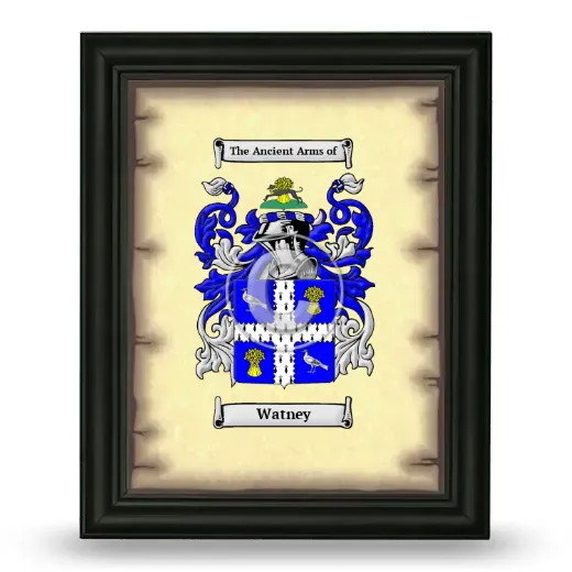 Watney Coat of Arms Framed - Black