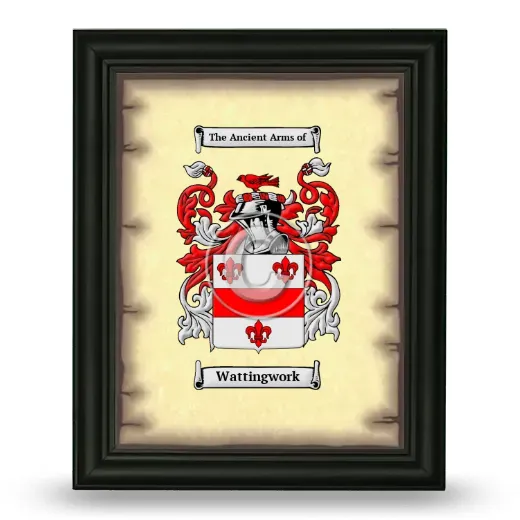 Wattingwork Coat of Arms Framed - Black