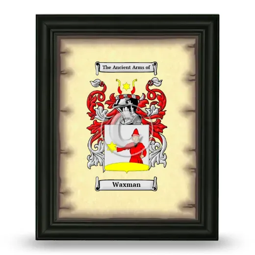 Waxman Coat of Arms Framed - Black