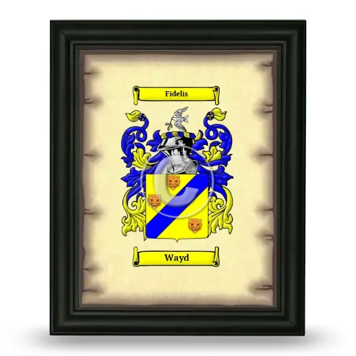 Wayd Coat of Arms Framed - Black