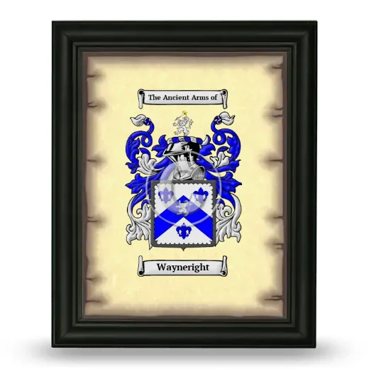 Wayneright Coat of Arms Framed - Black