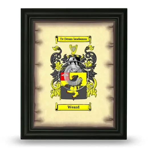 Weard Coat of Arms Framed - Black