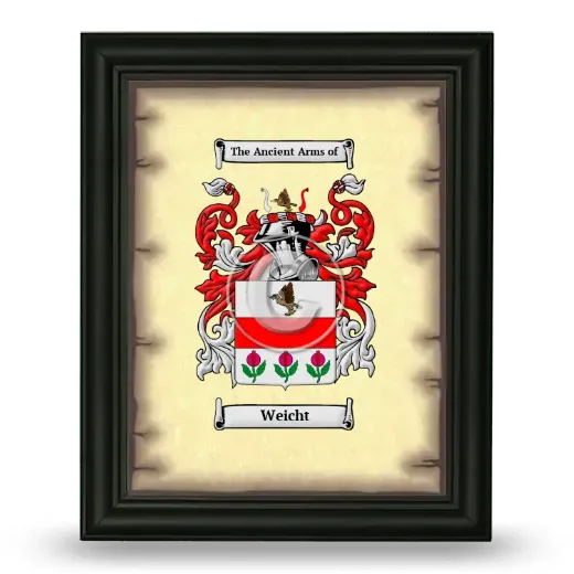 Weicht Coat of Arms Framed - Black