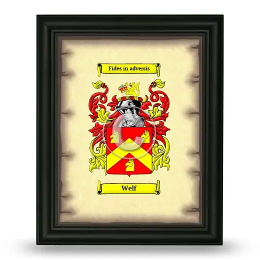 Welf Coat of Arms Framed - Black