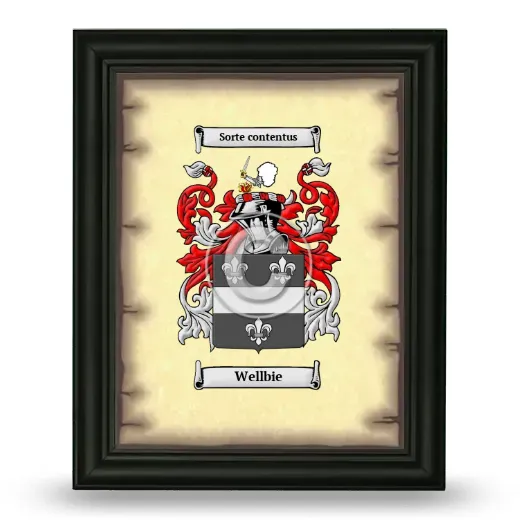 Wellbie Coat of Arms Framed - Black