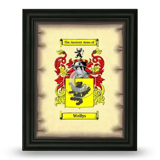 Wellys Coat of Arms Framed - Black