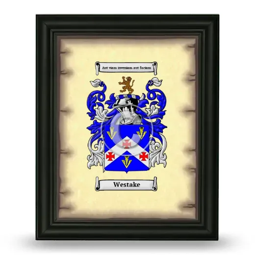 Westake Coat of Arms Framed - Black