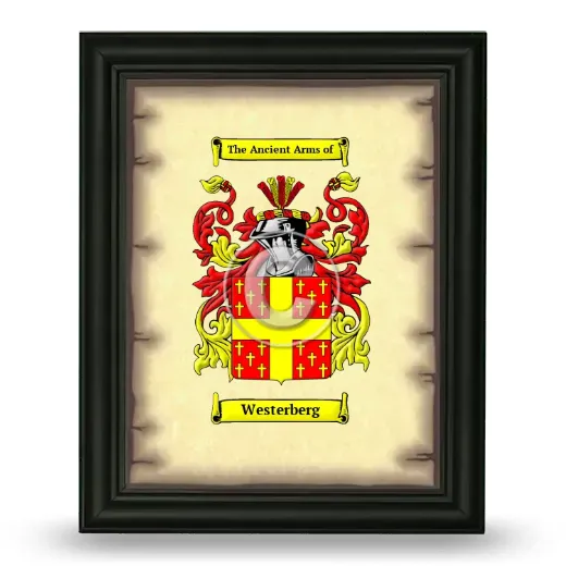 Westerberg Coat of Arms Framed - Black