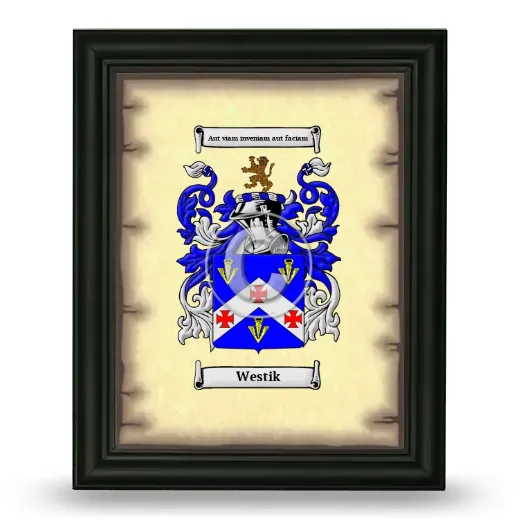 Westik Coat of Arms Framed - Black