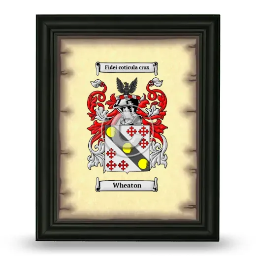 Wheaton Coat of Arms Framed - Black