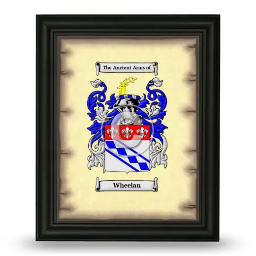 Wheelan Coat of Arms Framed - Black