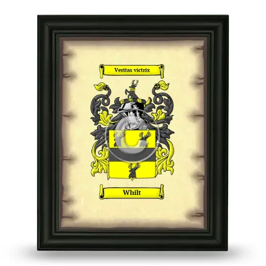 Whilt Coat of Arms Framed - Black