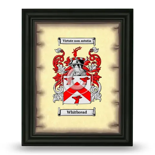 Whitbread Coat of Arms Framed - Black