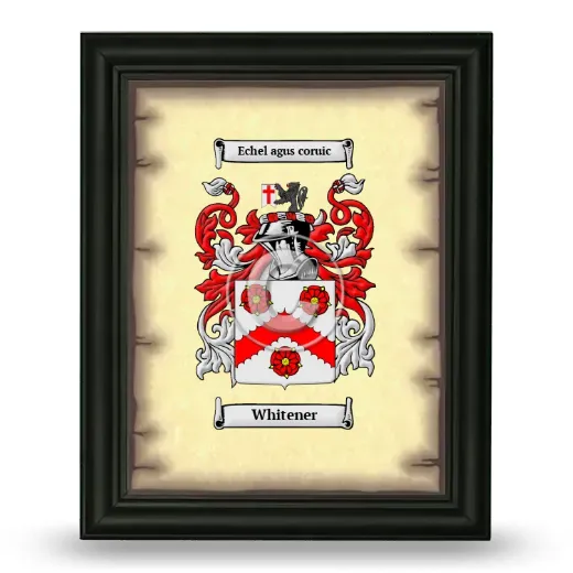 Whitener Coat of Arms Framed - Black