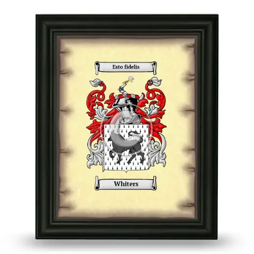 Whiters Coat of Arms Framed - Black