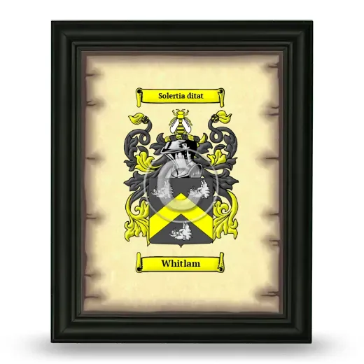 Whitlam Coat of Arms Framed - Black