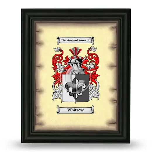 Whitrow Coat of Arms Framed - Black