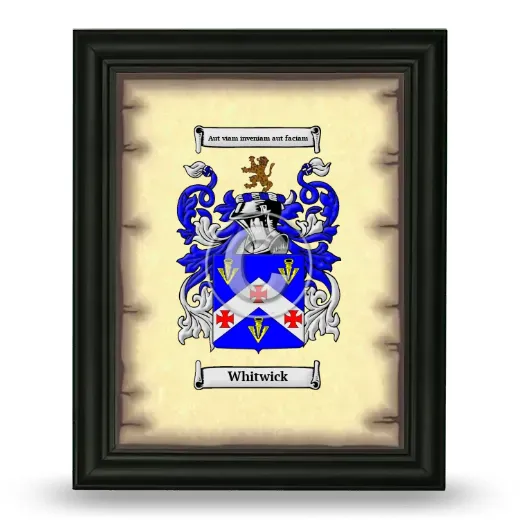 Whitwick Coat of Arms Framed - Black