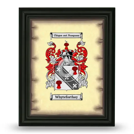 Whyteforthay Coat of Arms Framed - Black