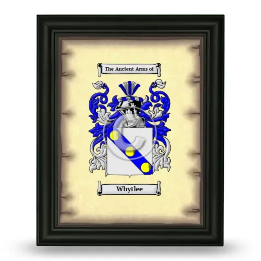 Whytlee Coat of Arms Framed - Black