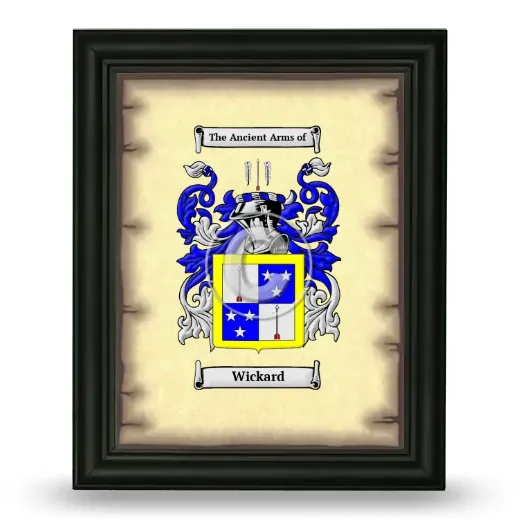 Wickard Coat of Arms Framed - Black