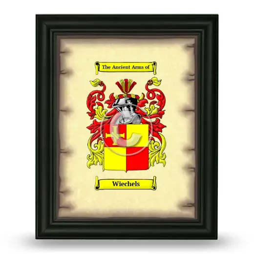 Wiechels Coat of Arms Framed - Black
