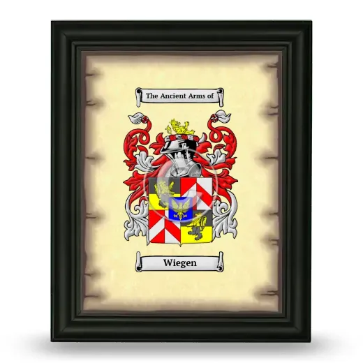 Wiegen Coat of Arms Framed - Black