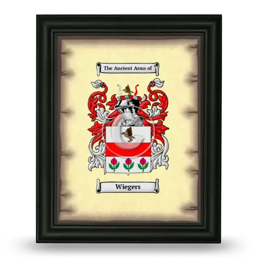 Wiegers Coat of Arms Framed - Black