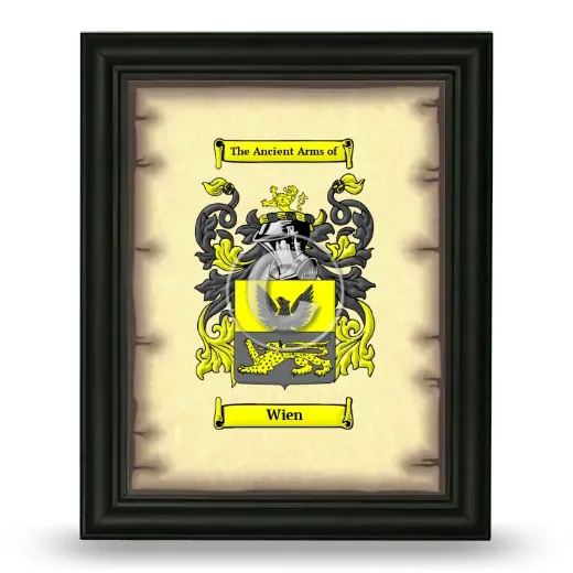 Wien Coat of Arms Framed - Black