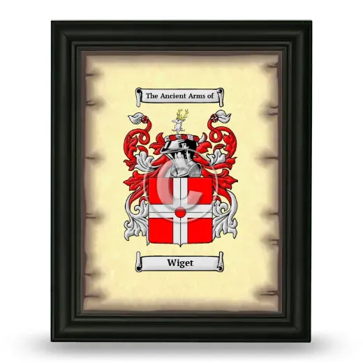 Wiget Coat of Arms Framed - Black