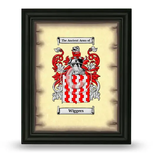 Wiggers Coat of Arms Framed - Black