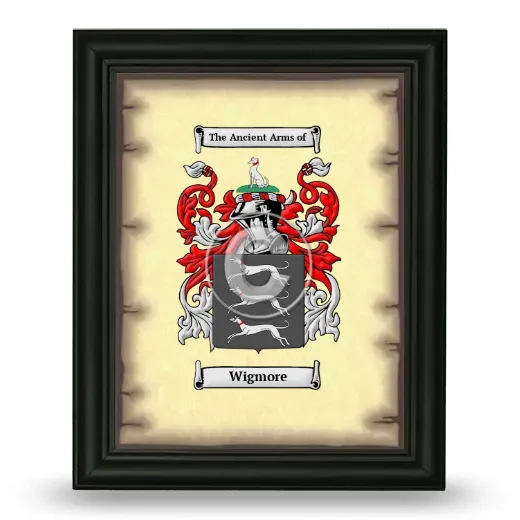 Wigmore Coat of Arms Framed - Black