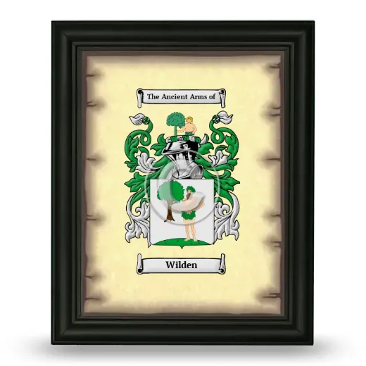 Wilden Coat of Arms Framed - Black