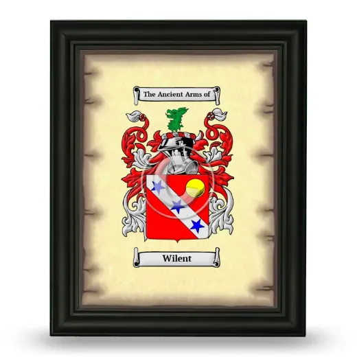 Wilent Coat of Arms Framed - Black