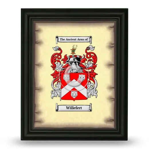Willefert Coat of Arms Framed - Black