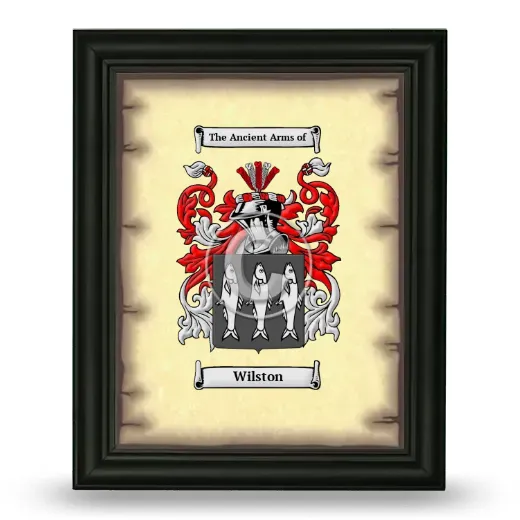 Wilston Coat of Arms Framed - Black