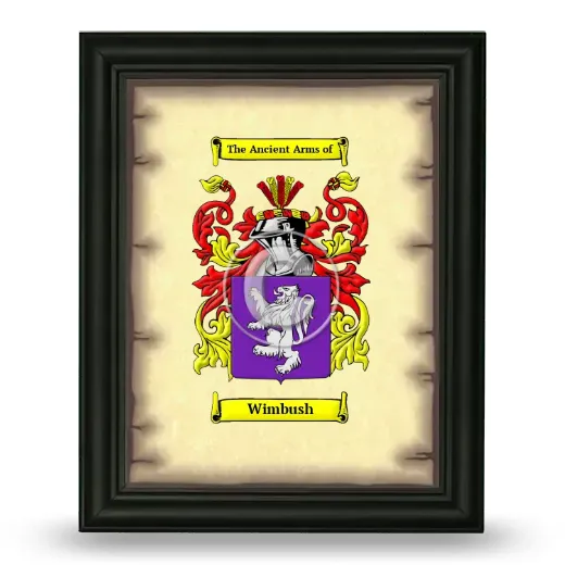Wimbush Coat of Arms Framed - Black