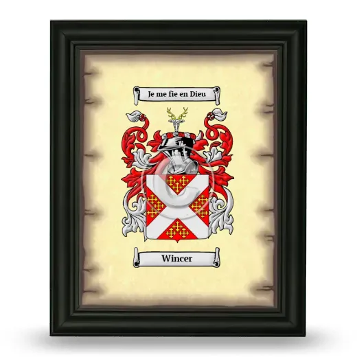 Wincer Coat of Arms Framed - Black