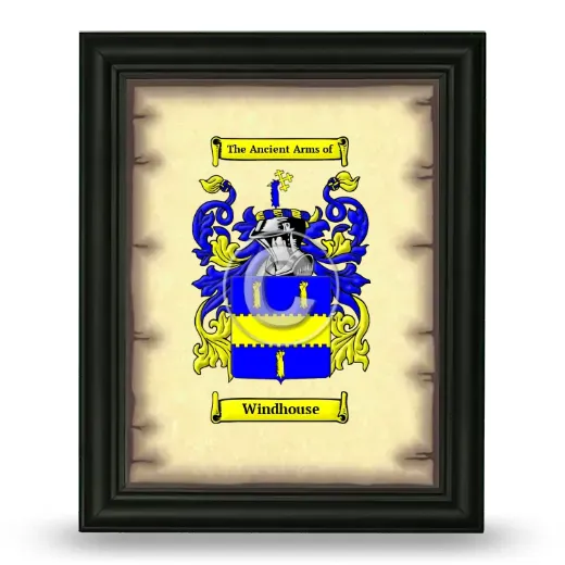 Windhouse Coat of Arms Framed - Black