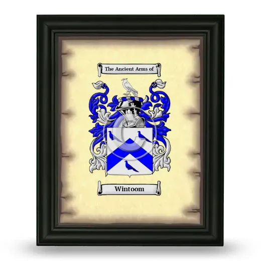 Wintoom Coat of Arms Framed - Black