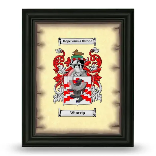 Wintrip Coat of Arms Framed - Black