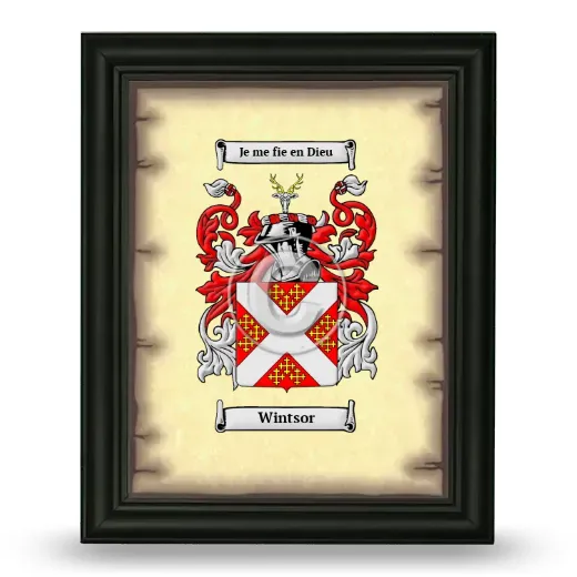 Wintsor Coat of Arms Framed - Black