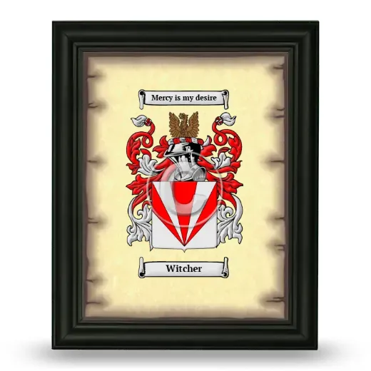 Witcher Coat of Arms Framed - Black