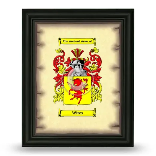 Wites Coat of Arms Framed - Black