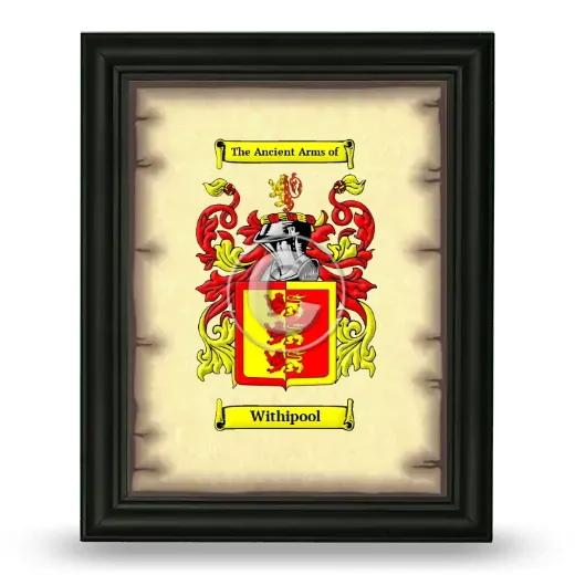 Withipool Coat of Arms Framed - Black