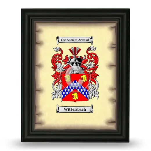 Wittelsbach Coat of Arms Framed - Black