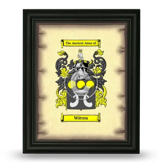 Witten Coat of Arms Framed - Black