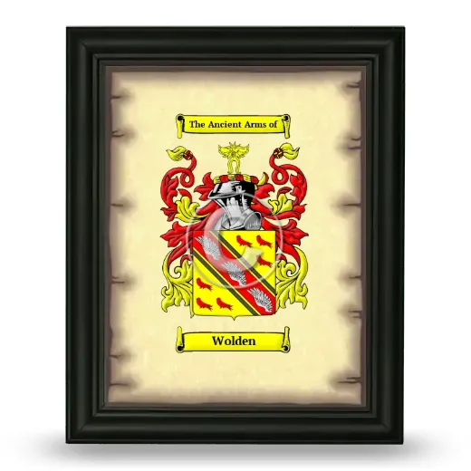 Wolden Coat of Arms Framed - Black