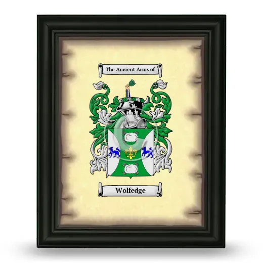 Wolfedge Coat of Arms Framed - Black