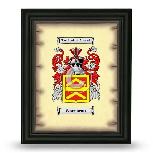 Wonnacott Coat of Arms Framed - Black